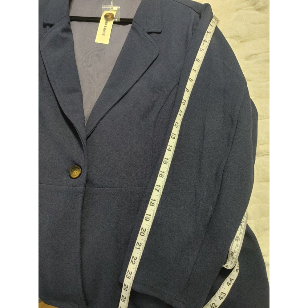Women's Agnes Orinda Navy Blazer Plus Size 3X - Picture 8 of 8